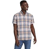 Eddie Bauer Mens Pack It Seersucker Short-Sleeve Shirt