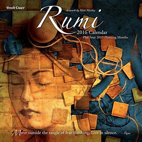 2016 Enlightened Rumi Wall Calendar by Brush Dance (2015-06-15)