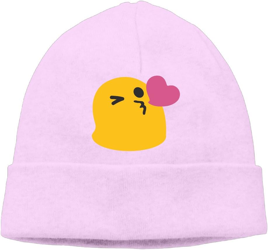 Cute Emoji Kiss Printed Emoticon Meme Cool Beanie Cap