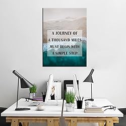 Inspirational Entrepreneur Quotes Canvas Poster Sea