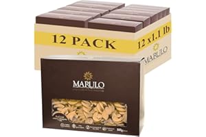 MARULO PREGIATA PASTA DI TORRE ANNUNZIATA Fusilloni, Pack of 12, Short Pasta Bronze Die Cut Artisan, Italian Pasta,100% Durum Semolina,Imported Italian Artisan Pasta by Marulo