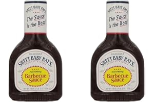 Sweet Baby Rays Barbecue BBQ Sauce 18 oz Pack of 2 w/Exit 28 Bargains Sticker - Award Winning BBQ Sauce Bundle