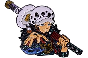 FEIMENG JEWELRY Anime Luffy Enamel Pins, Anime Cosplay Metal Brooch Badges Lapel Pins for Backpack Bag Clothes Gifts for Men Boys Fans