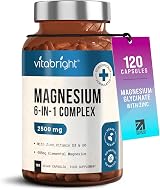 VitaBright Magnesium Glycinate Complex 2500mg 120 Caps ZMA Supplements view 4