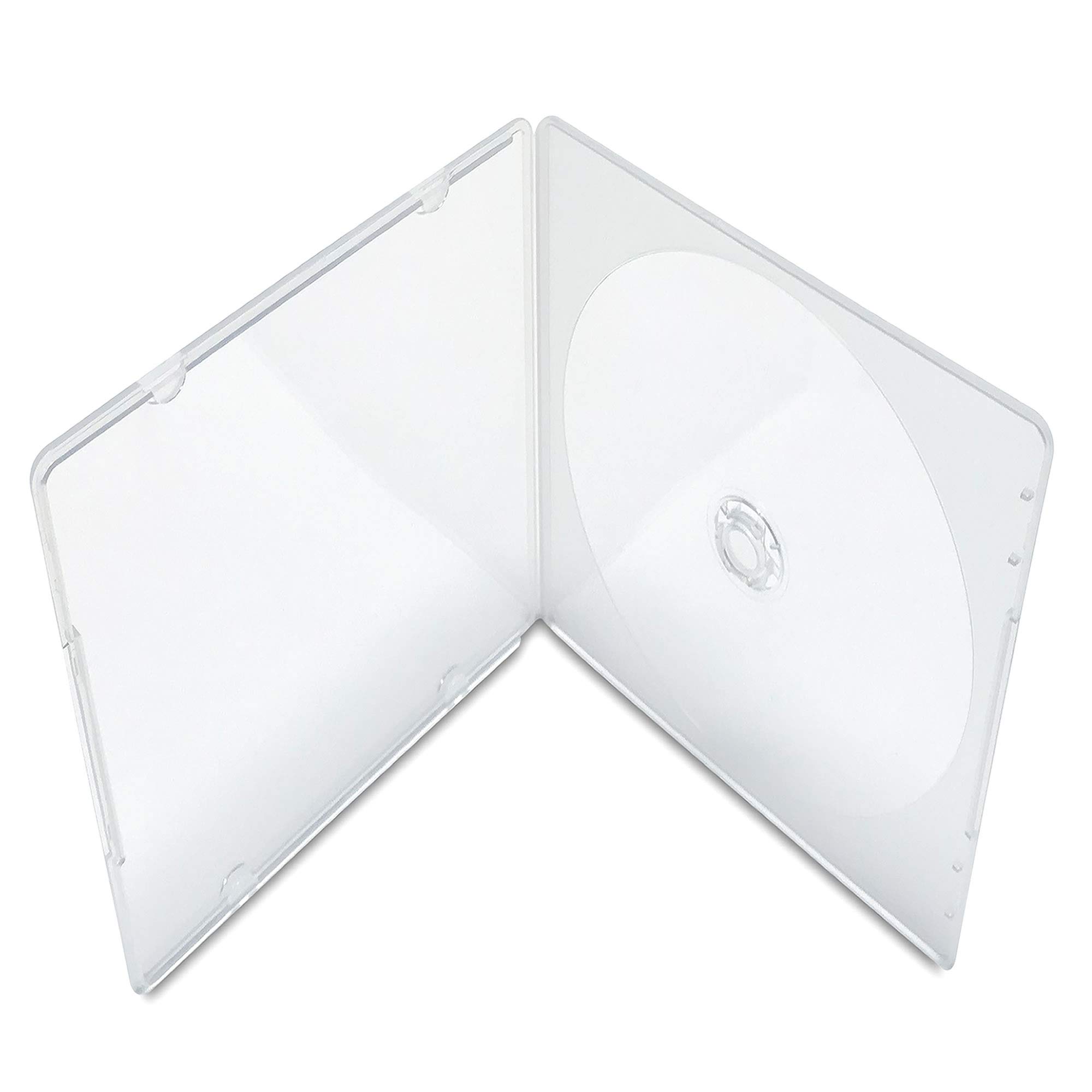 Photo 1 of KEYIN Slim Single Clear PP Poly CD Case, 100-Pack