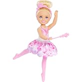 Barbie in the Nutcracker Brunette Hair Chelsea Ballerina Doll | Wearing a Tutu, Molded Bodice Top, and Molded Snowflake Headband​​
