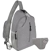 JESSIE & JAMES Multipurpose Concealed Carry Sling Backpack Purse Lightweight Crossbody Sling Bags For Women Men_ GY