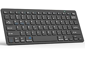 HZD Wireless Keyboard for iPad, Bluetooth Keyboard Compatible with iPad Air/iPad Pro/iPad Mini, iPhone,Tablet, Smartphone, Laptop, Windows/Android/iOS