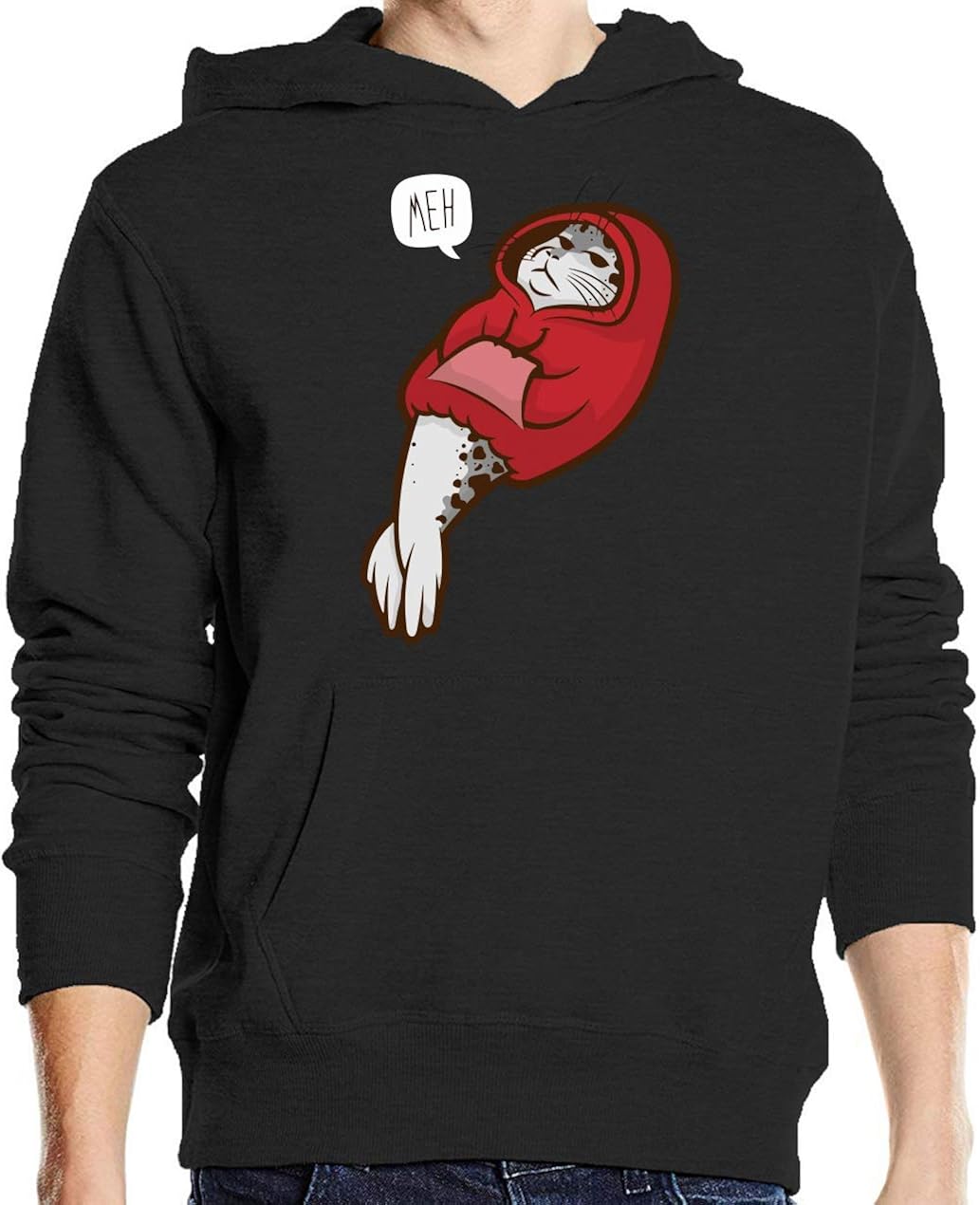 Seal of Dissaproval Hooded Seal Funny Animal Pullover Hoodie Amazon.co