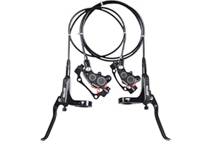 ThinkTop Bike 4 Piston Hydraulic Disc Brake Left (Front) 800/Right (Rear) 1400mm CNC Machining MTB Bicycle Oil Pressure 4 Pis