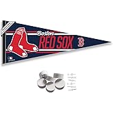WinCraft Boston Red Sox Pennant Banner and Wall Tack Pads
