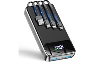 GTOCE Portable Charger,40000mAh Power Bank with 22.5W Fast Charging LED Digital Display Battery Pack with 6 Outputs 2 Inputs,