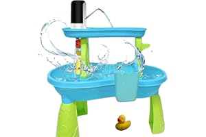 CLCKPIT Portable Water Play Table Pump,Mini Water Pump Fun Summer Outdoor for Kids-Work Continuously for 3 Hours,Water Table Accessories