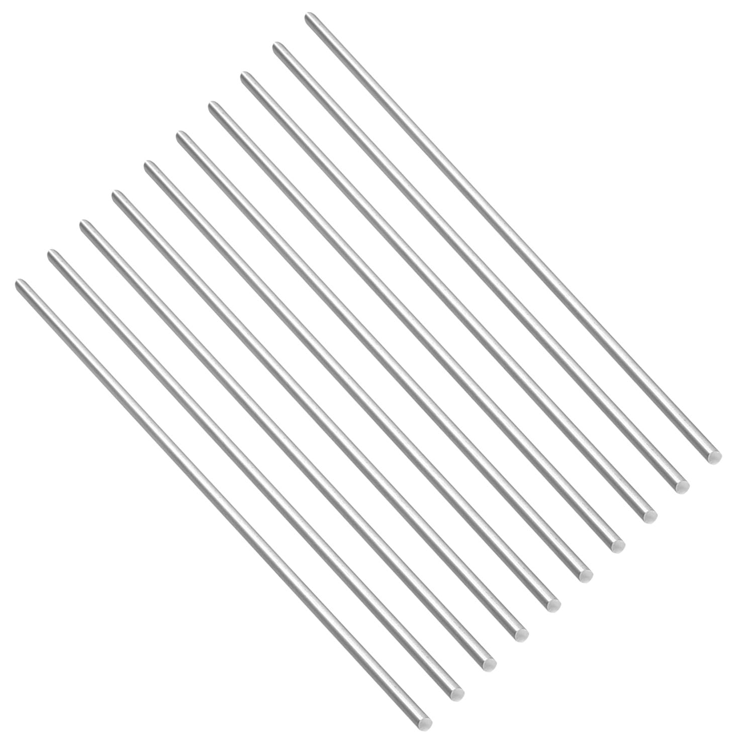 Photo 1 of 10 Pcs 5mm Diameter 6061 Round Rod 16" Long Solid Extruded Lathe Stock?(5mmx405mm) Metric Aluminum Rod,Used for DIY Process