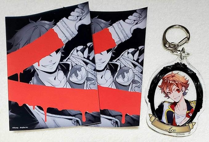 Amazon エース ツイステッドワンダーランド ツイステ アクリルキーホルダー ステッカー セット エーストラッポラ アニメ 萌えグッズ 通販
