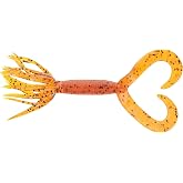 Yamamoto 4" Double Tail Hula GRUB FIRE Craw (10 Pack)