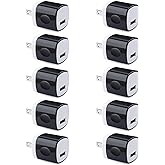 Wall Adapter 10 Pack, 1A 5V Single Port Charger Block Power USB Plug Cube | USB Wall Charger Power Adapter USB Charging Block Cube Box for iPhone 17 16 15,Galaxy S26 S25 S23 Ultra S24 FE Google 9 10 11