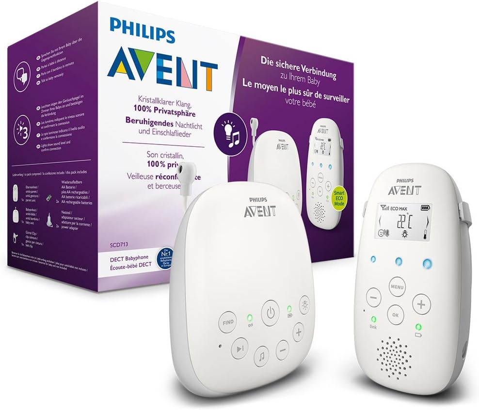 Philips Avent scd713/26 Babyphone, Blanc Amazon.fr Bébés & Puériculture