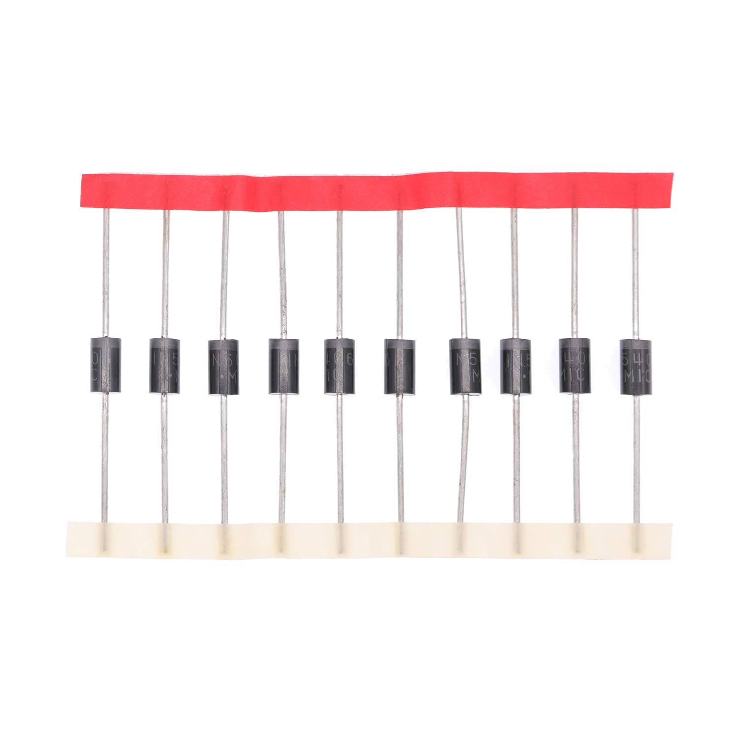 HUABAN 50PCS 1N5406 Rectifier Diode 3A 600V DO-201AD (DO-27) Axial 5406 3 Amp 600 Volt