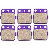 ECCPP Front+Rear Brake Pads Fits Honda FourTrax 300 Sportrax 400 TRX400X Yamaha Raptor 350 Raptor 660R FA84