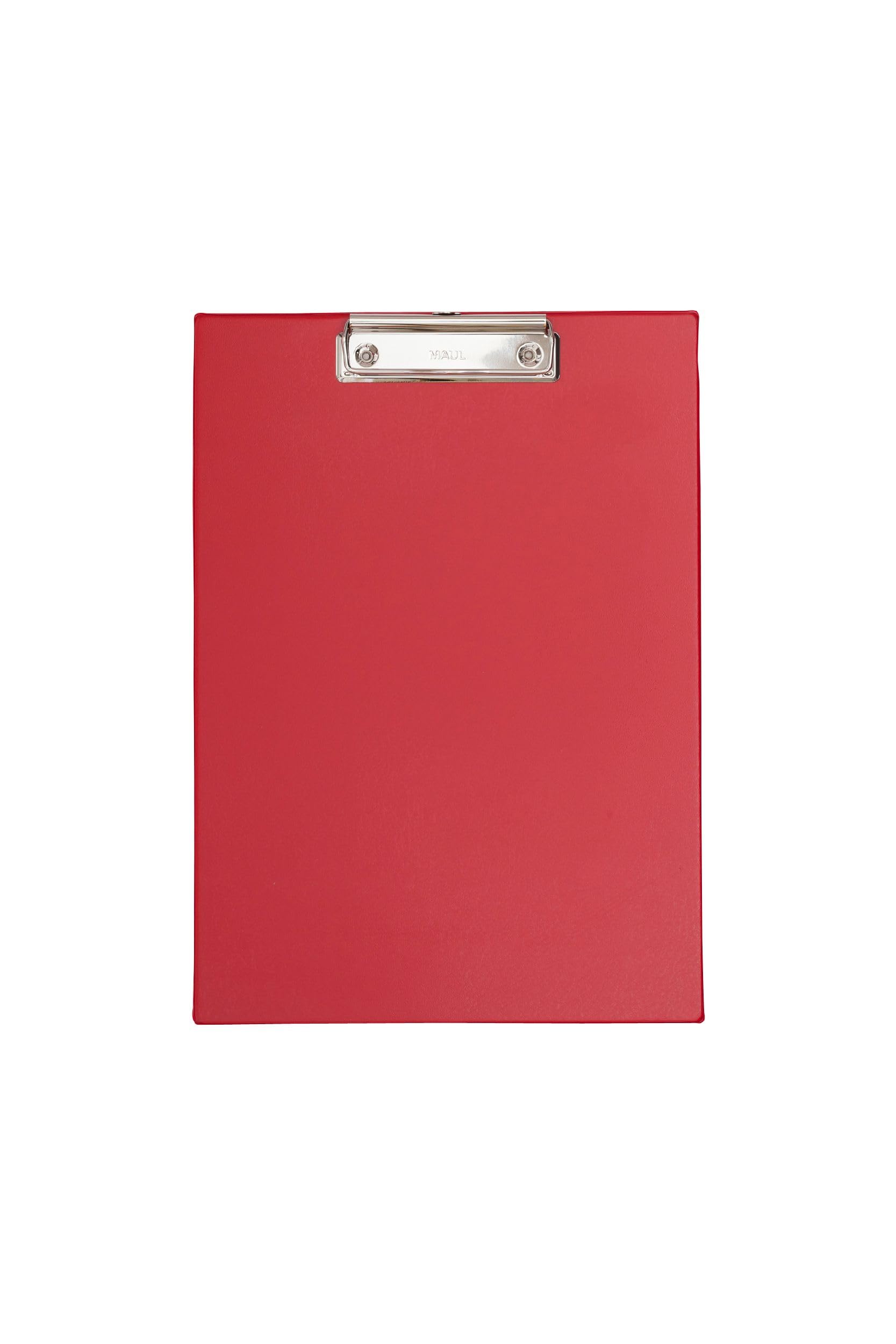 MAUL 2335225 A4 Portrait Clipboard with Foil Cover - Red