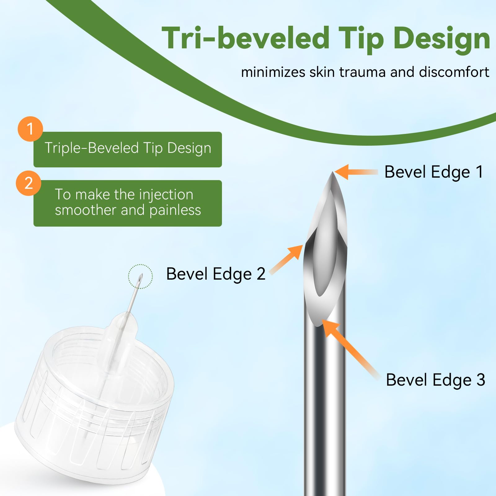 200 Count Insulin Pen Needle 32G 4 mm (5/32”), Universal Fit Compatible with Most Pen Injector Device, Ultra-Thin for Comfortable Insulin Injection