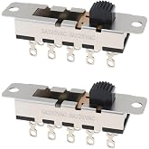 ECSiNG 2pcs 10Pin 4 Position Slide Switch 0499000070 SS-24N01 3A 250VAC 6A 125VAC Compatible with Schumacher Battery Charger