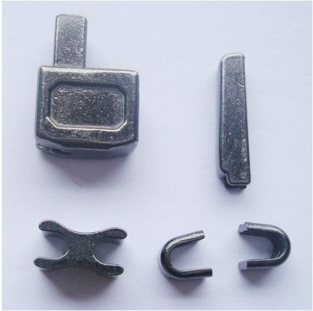 2 sets gun metal 10 metal zipper insertion pin zipper head