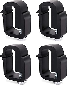 Amazon Com Aa Racks P Ac 03 Clamp For Truck Cap Camper Shell Topper Truck Lid Tonneau Cover For A Short Bed Pickup Truck Set Of 4 Black Automotive