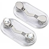Readerest Magnetic Eyeglass Holder (2 Pack), Eyewear Shirt Clip for Men & Women, Glasses Holders for Readers, Sunglasses & Wo