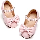 Flaryzone Toddler/Little Girls' Ballerina Flat Mary Jane Princess Dress Shoes - Wedding School Party