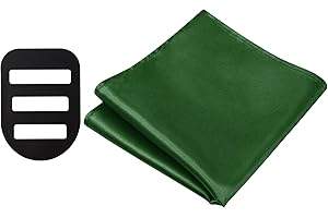 Q&J FABRIC CO. Pocket Squares for Men, 12'' Mens Womens Handkerchiefs with Pocket Square Holder for Suits Wedding Party