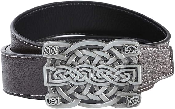 Amazon Dailymall 全3カラー レザーベルト メンズ 紳士 太身 細身 サイズ調整可能 大きいサイズ おしゃれ 約1cm コーヒー ベルト 通販