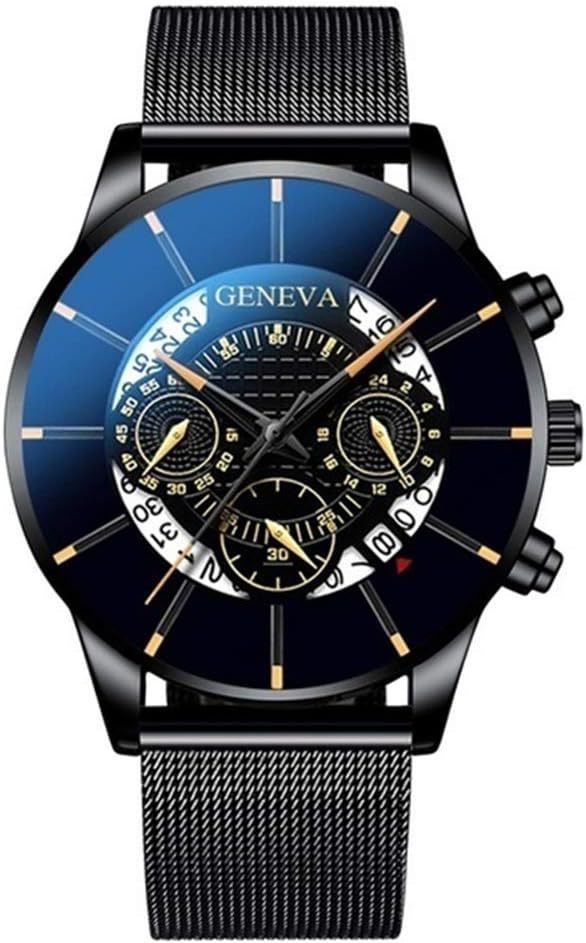 Men's Watch Mens Watches Men Designer Chronograph Stainless Steel Calendar Quartz Wristwatch Men Sports Watch Clock Geneva Clock Hours