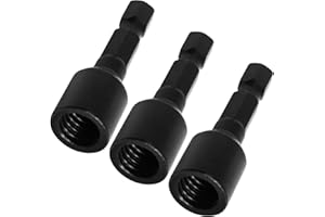 Litoexpe 3 Pcs 3/8"-16 Hanger Bolt Driver Set, 1/4" Hex Shank Hanger Bolt Installation Tool for Double-Headed Screws