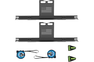 Surfcabin Wheel Alignment Tool Heavy Duty Toe Alignment Plates, No Caliper Removal Needed, Automotive Alignment Tools with Imperial Tape Measures, Compatible with Most Cars, Trucks, and SUVs