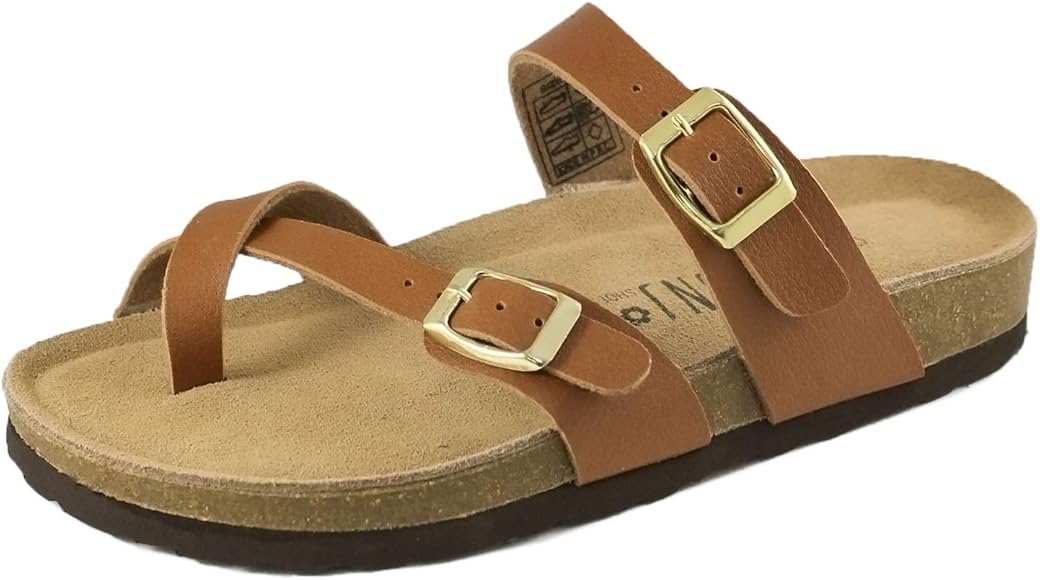 leather footbed sandals