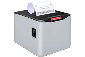 NUCOUN Thermal Receipt Printer, 80mm USB POS Printer,Auto Cutter, Support Cash Drawer, Support Windows/Mac/Linux, Do Not Square, Printer for Home Office Restaurant