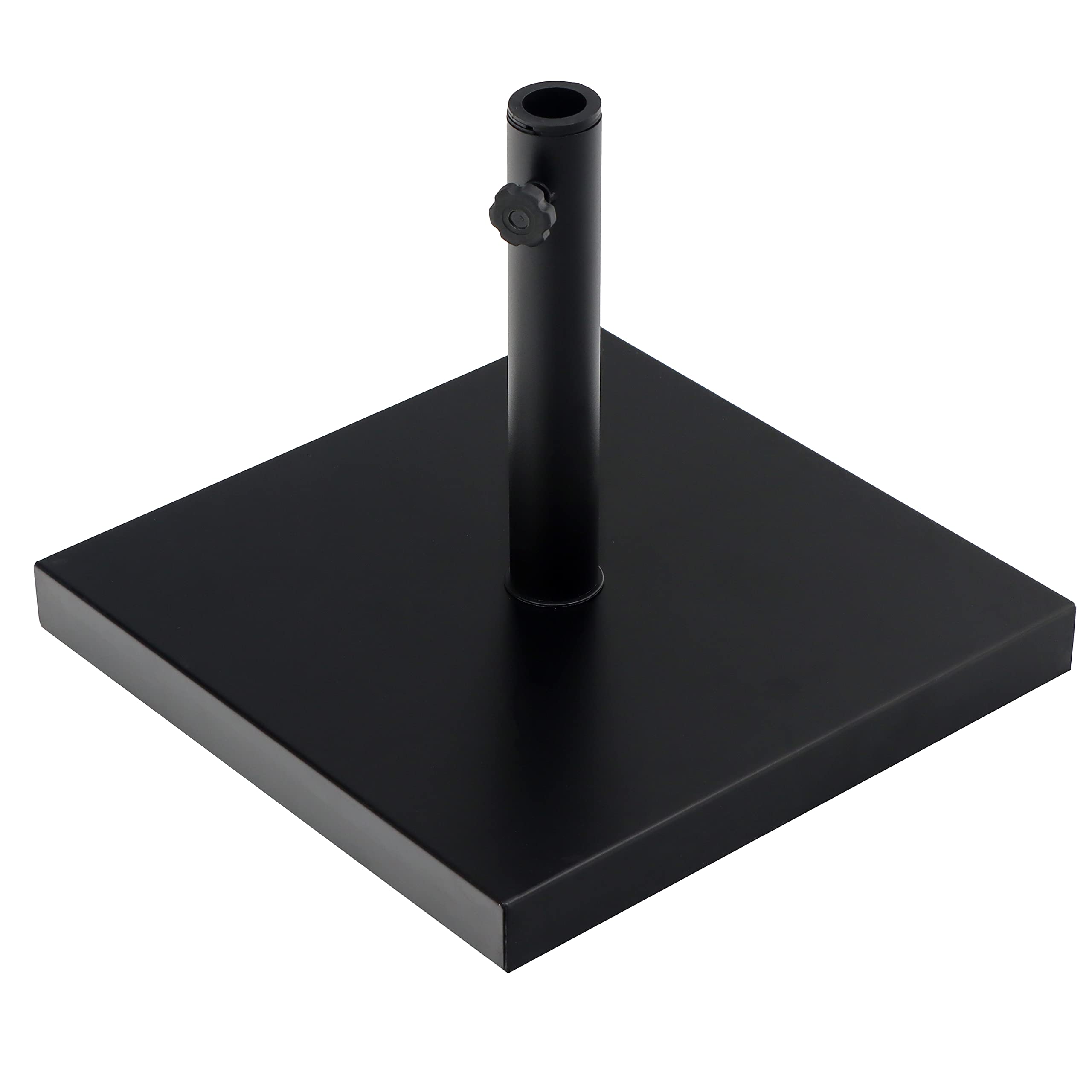Photo 1 of **MISSING THE CENTER PIECE**Trademark Innovations 16" Square 37lb. Cement Umbrella Base (Black). 