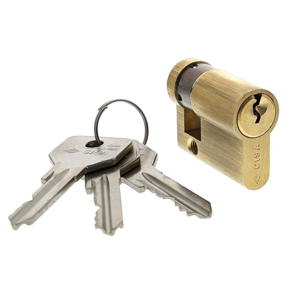 CISA European Profile Cylinder C2000, Brass, Gold, 0G304020