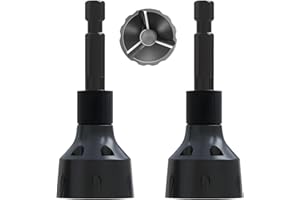 MACXCOIP 2Pcs Deburring External Chamfer Tool with YG8 Carbide Blade, Remove Burr Tools, Deburring Chamfering Drill Bit Repairing Damaged Bolts Fits for 1/8"- 3/4" (3mm-20mm)