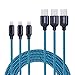 Charlemain Lightning Cable 3Pack 10ft iPhone Charger Extra Long Nylon Braided Lightning to USB Charge and Data Sync Cable Cord Compatible with iPhone X/8/8 Plus/7 Plus 6s/6s Plus/6/6 Plus/5s/5, iPad