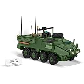COBI 2635 Stryker M1126 ICV, 1:35 Scale, 661 Pieces, Armored Carrier | Pad Printed, 1:35 Scale, USA/UKR Markings, Steerable Wheels, Opening Hatches, Nameplate, Made in the EU, Ages 9+