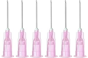 GODCREAT 18G 5/8 Inch16MM Needles for Lab Measuring, 100 Pack Individually Packed Luer Lock Accessories for Refilling Liquid, Inks, Industry