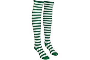 Yilistore High Stockings Striped Thigh Stripes Thin Tube Socks,Over Knee Socks for Girls and Women