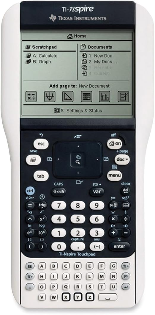 Texas Instruments TiNspire Graphing Calculator with Touchpad Amazon