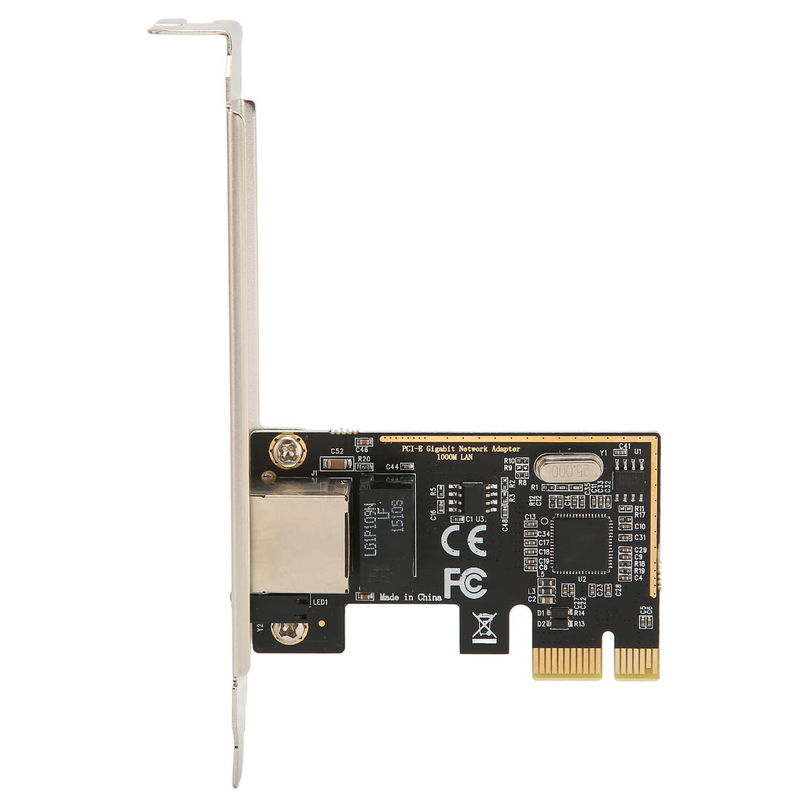 PCIE Gigabit Network Card, 10/100/1000 Mbps RJ45 PCB LAN PCIE Ethernet Card Network Adapter Gigabit Ethernet Card