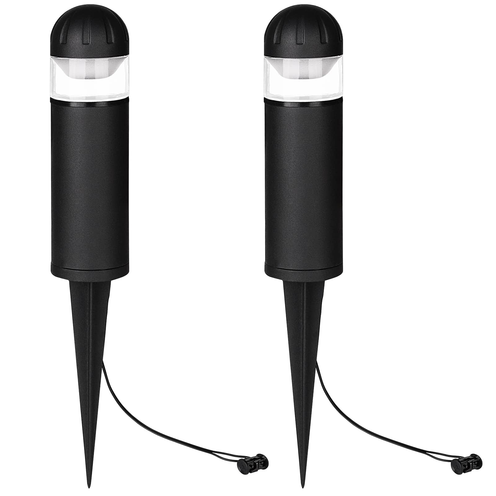 Photo 1 of MULANDI LED Landscape Bollard Pathway Light, 2W, DC 12V Low Voltage Path Lighting Outdoor Waterproof, Die-Casted Aluminum Housing for Garden Light, 3000K Warm White Pack of 2