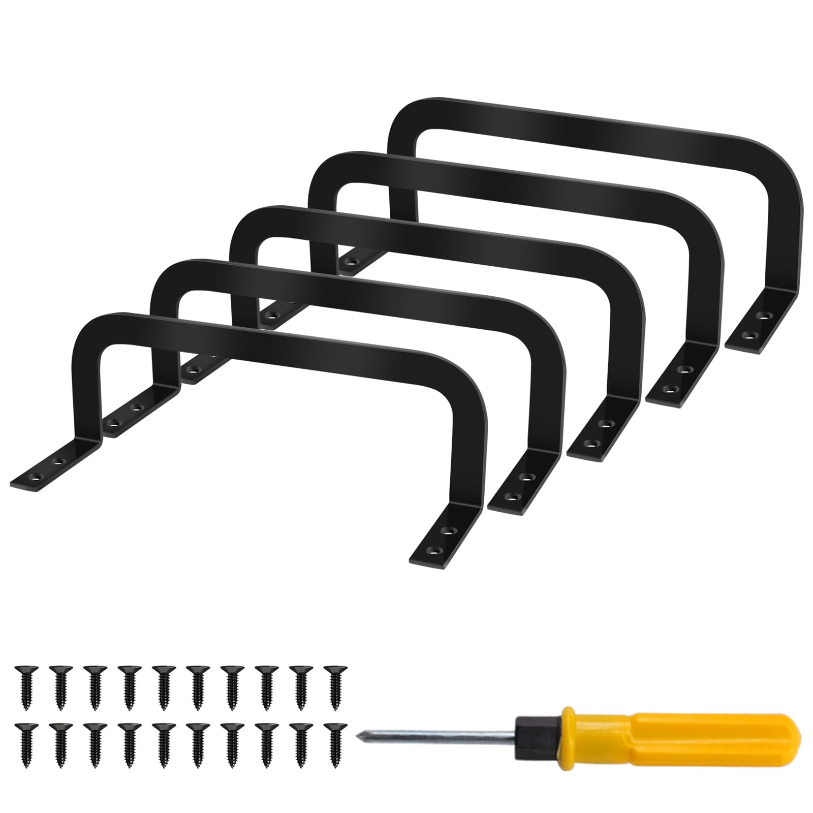 Zhuatek 5 Pcs Metal Mattress Slide Stopper for Adjustable Beds, Keeps Mattress in Place