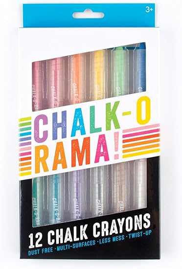 Ooly Chalk O Rama Set Of 12 Chalk Crayons